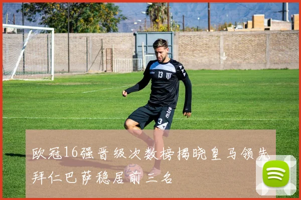 欧冠16强晋级次数榜揭晓皇马领先拜仁巴萨稳居前三名
